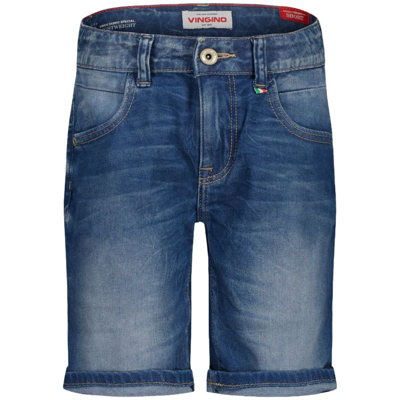 Vingino regular denim short dark blue denim