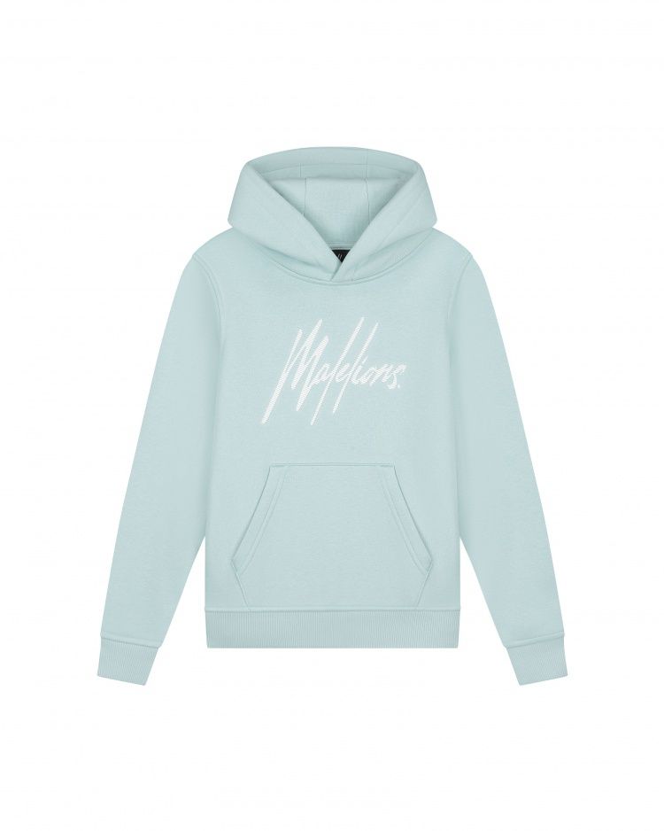 Malelions Junior Striped Signature Hoodie