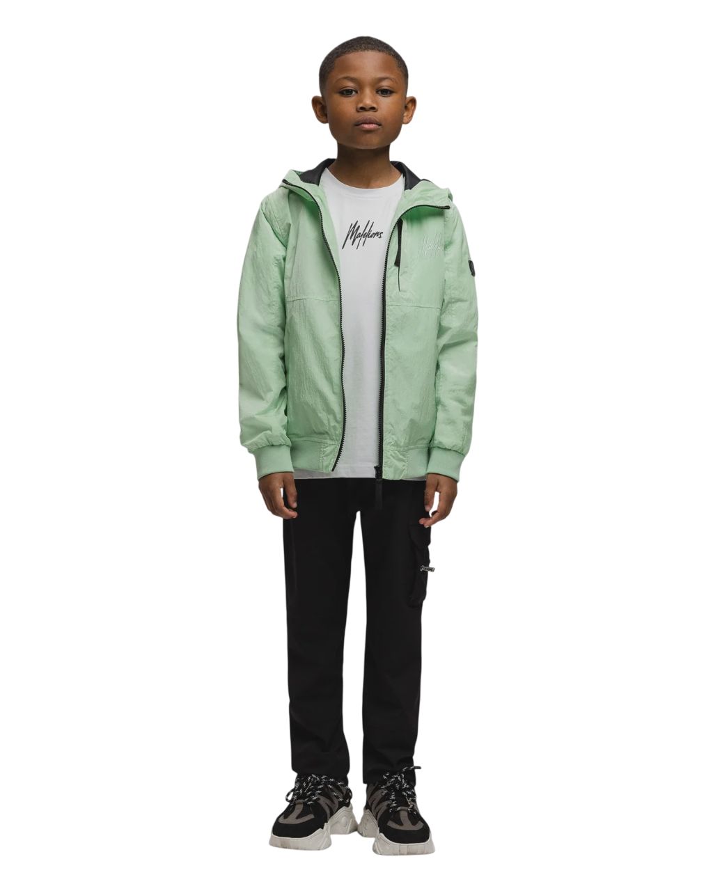 Malelions Junior Crinkle Jas | Munt
