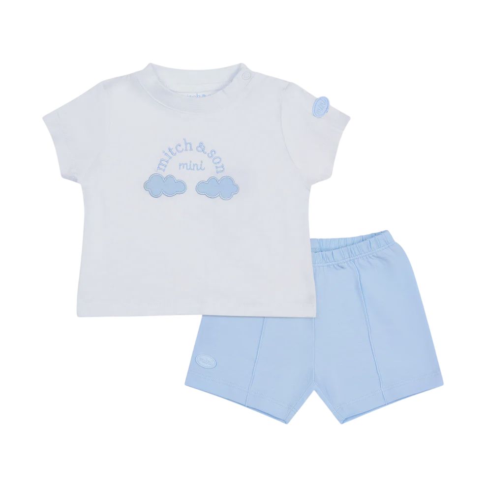 Mitch&amp;Son Blauwe Ezra Shorts Set