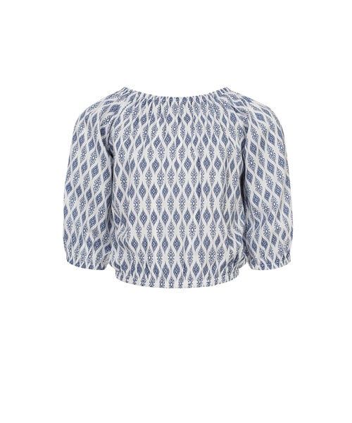 LOOXS 10sixteen Offshoulder top Blue print