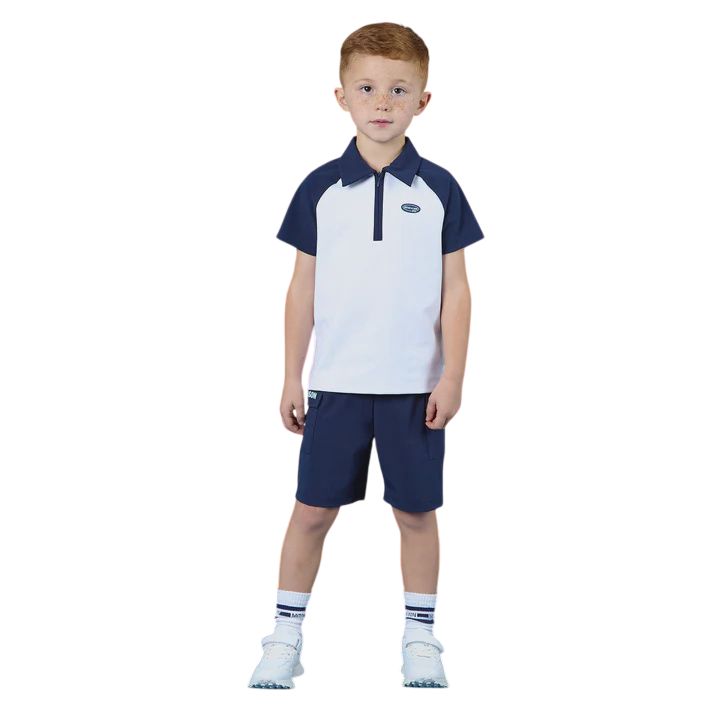 Mitch&amp;son White Harvey Polo Top
