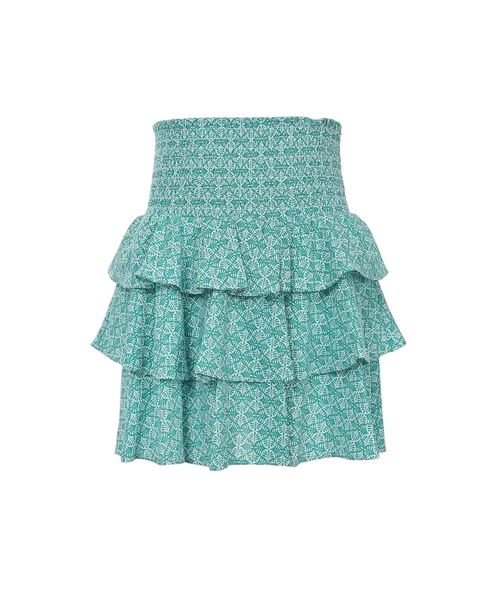 LOOXS 10sixteen Stroken rokje Groen Katoen/Viscose woven