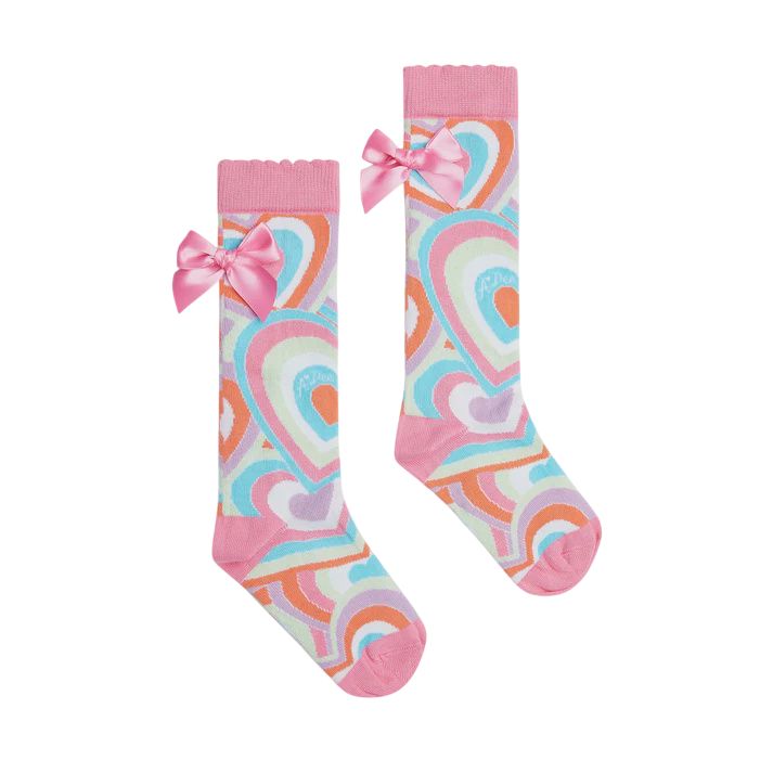 A-dee Pink Elena Knee High Socks