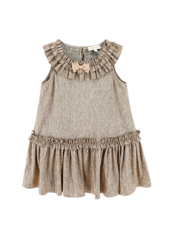 Angel&#39;s Face  Ember Pleated Dress Gold