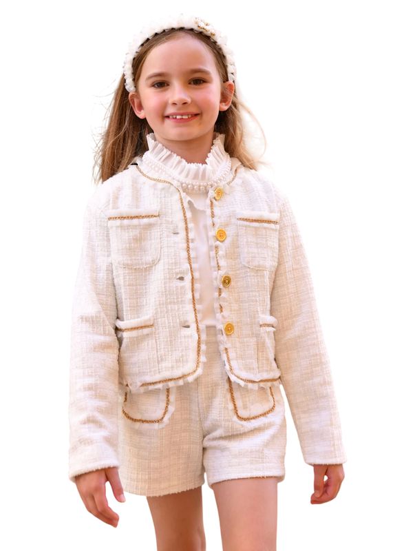 Angel’s Face Mary Tweed Jacket Snowdrop