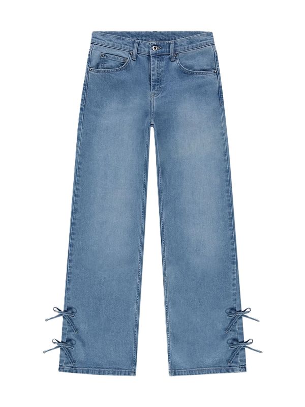 NIK&amp;NIK Jeans met decoratieve strikjes Blair Denim Pants