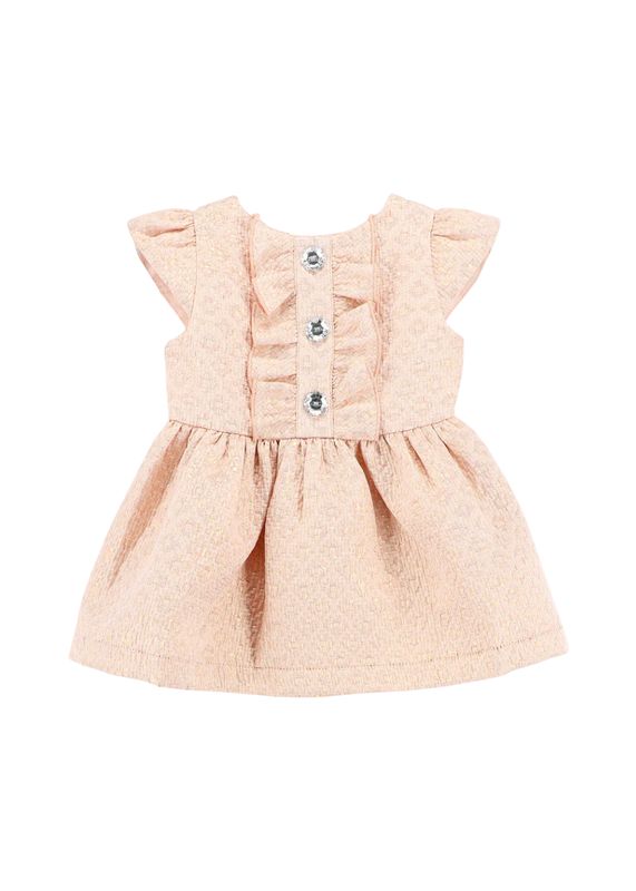 Angel&#39;s face Rhiannon Baby Jacquard Dress Rose Gold