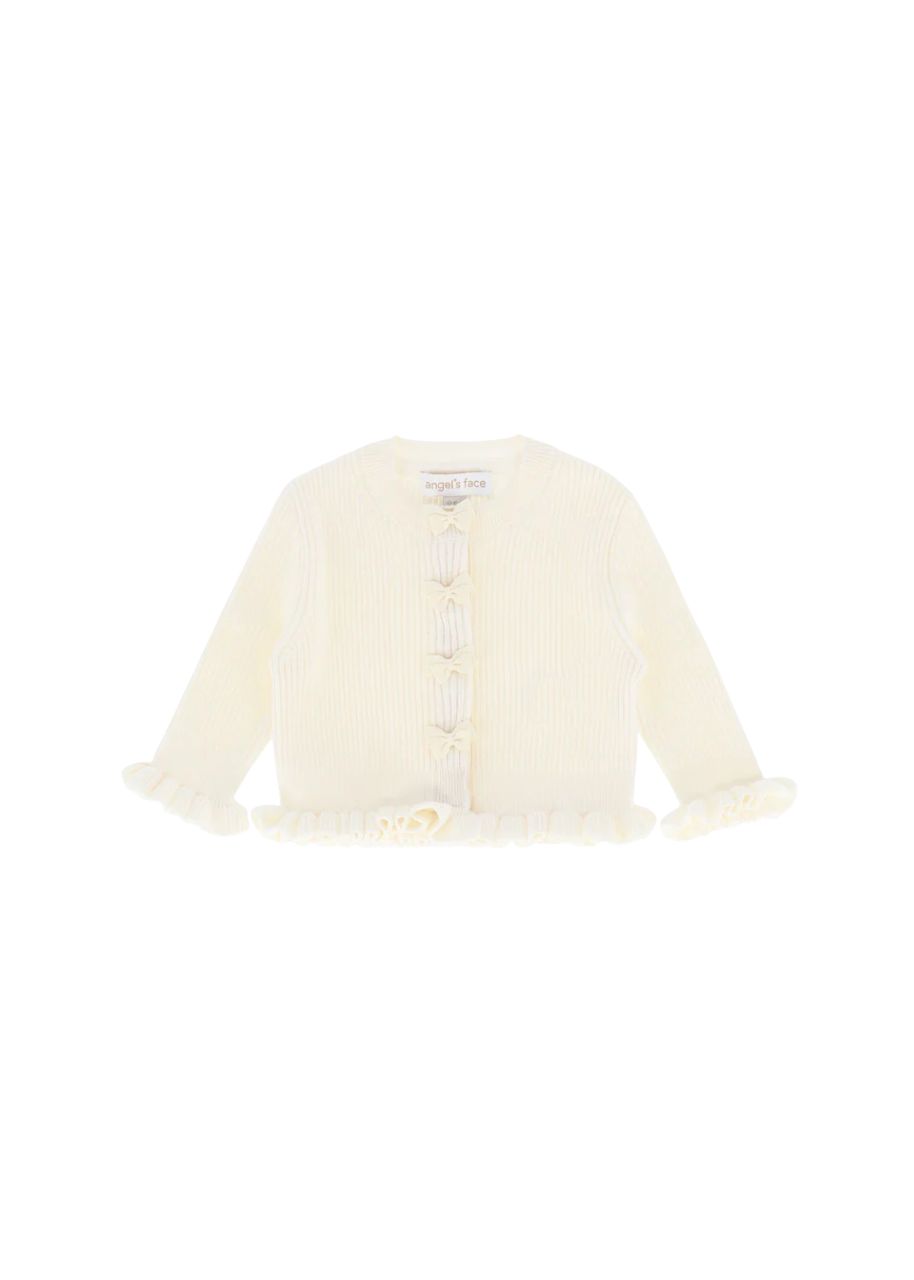 Angel&#39;s face Tyler Baby Ribbed Cardigan Vanilla