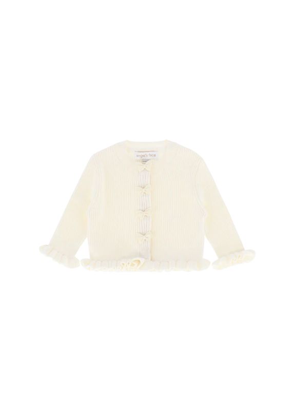 Angel&#39;s face Tyler Baby Ribbed Cardigan Vanilla