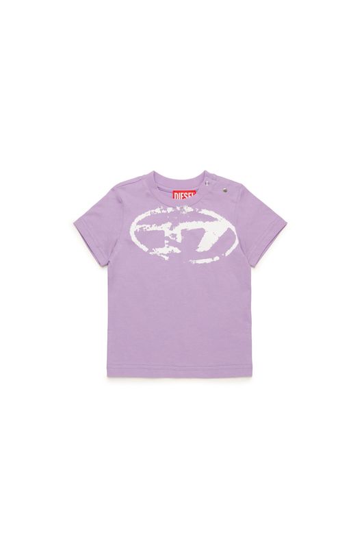Diesel T-shirt with distressed Oval D logo