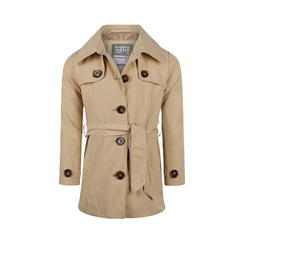 koko noko zomerjas  waterafstotend trenchcoat