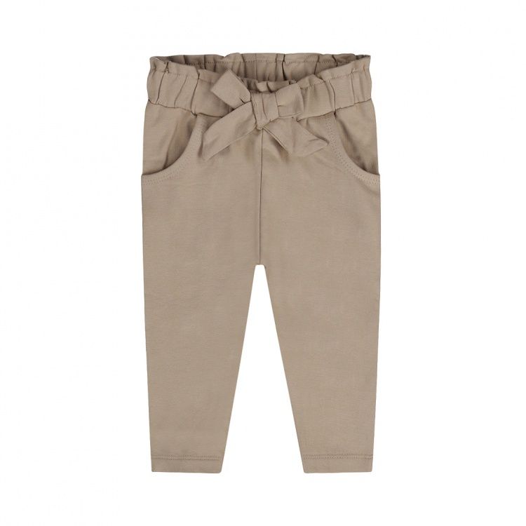 Dirkje meisjes joggingbroek bruin strikje