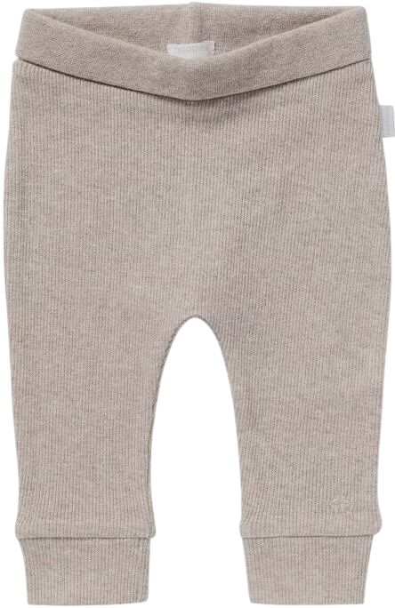 Noppies baby broek Naura met katoen taupe melange