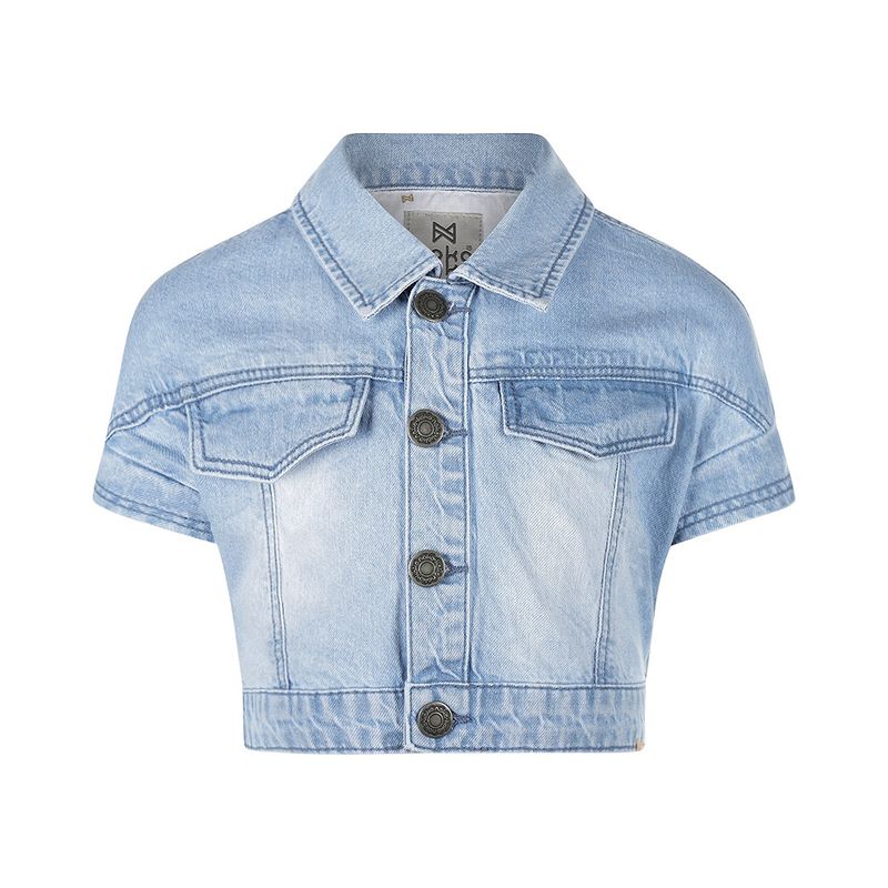 Koko Noko spijkerjas light blue denim