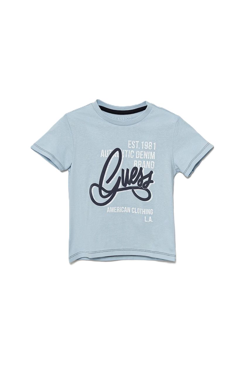 Guess katoenen t-shirt blauw