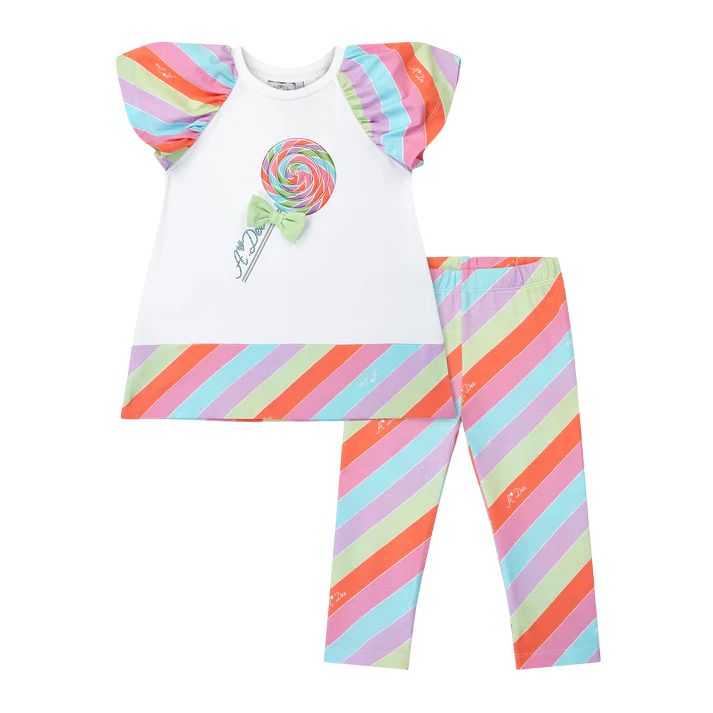A-dee White Eva Legging Set