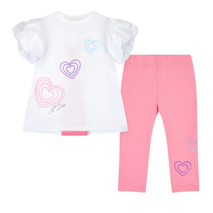 A-dee White Ella Legging Set