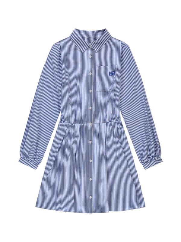 Nik&amp;nik gestreepte A-lijn jurk met elastische tailleband