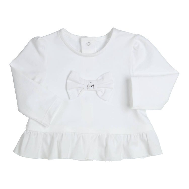 Gymp  Tunic Aerobic Bow White