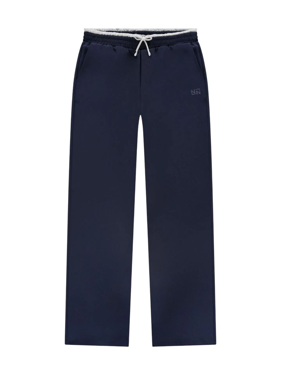 Nik&amp;nik broek met dubbele tailleband en trekkoord blauw