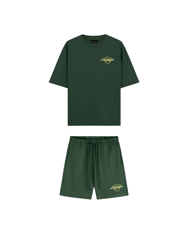 Black Bananas Kids Sketch Twinset Forrest Green