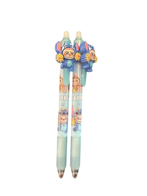 Labubu pen stitch blauw