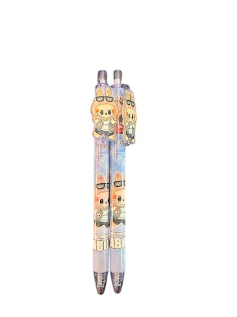 Labubu pen paars poppetje met bril