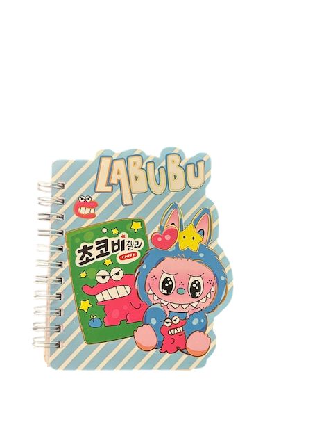 Labubu schrijfblokje blauw