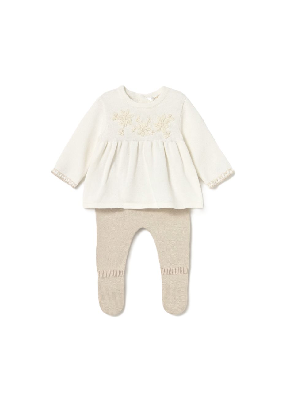 Mayoral Newborn girl&#39;s leggings and jumper set