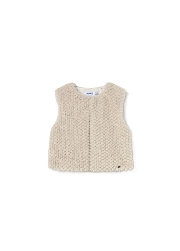 Mayoral Baby fluffy waistcoat