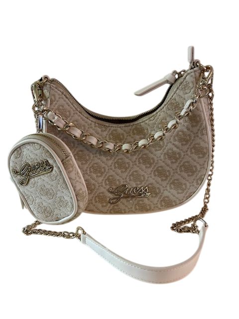 Guess all over logo bag beige