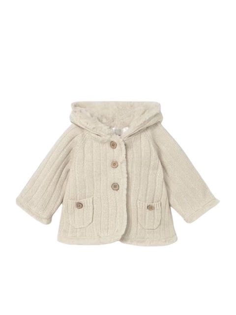Mayoral pompon knit cardigan