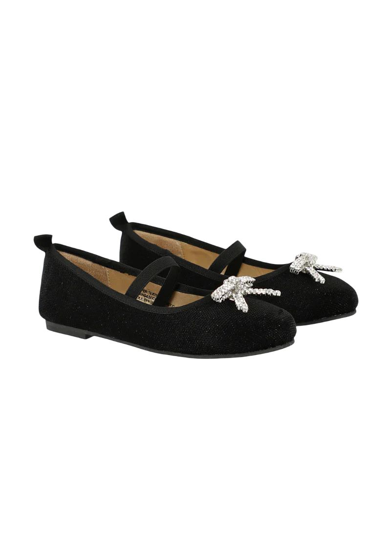 Angels face Sofia Diamante Bow Pumps Black