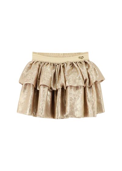 Angels Face Kazzie Metallic Puff Skirt Gold