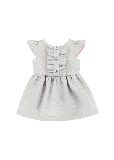 Angels Face Rhiannon Baby Jacquard Dress Platinum