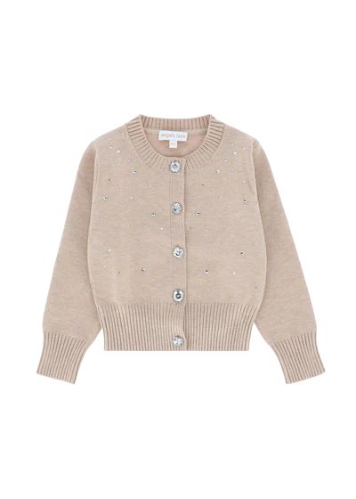 Angels Face Kamala Crystal Studded Cardigan Sand