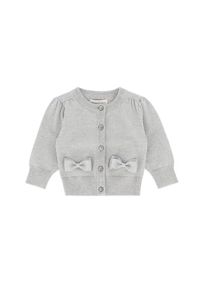 Angels Face Nikki Metallic Baby Cardigan Silver