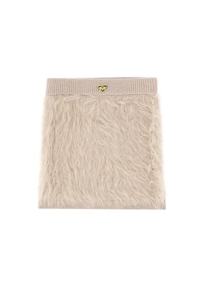 Angels Face Melody Fluffy Knitted Skirt Sand
