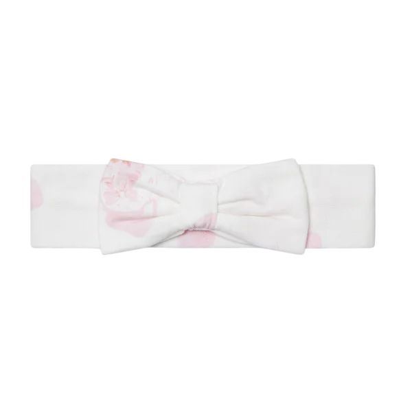 Little A Katalina Cupcake print haarband met strik snow white
