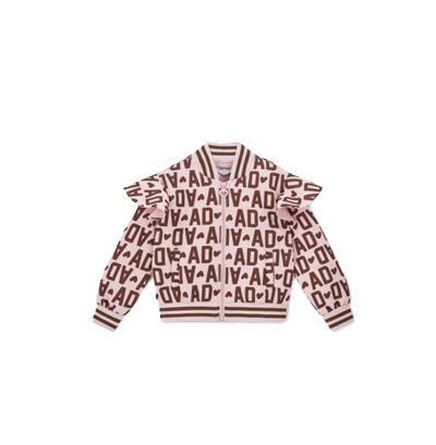 A-dee melody logo print bomber jas