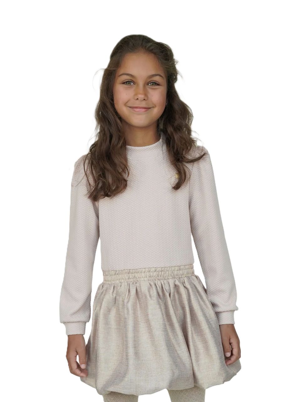 Le chic Salloon knit and glitter dress
