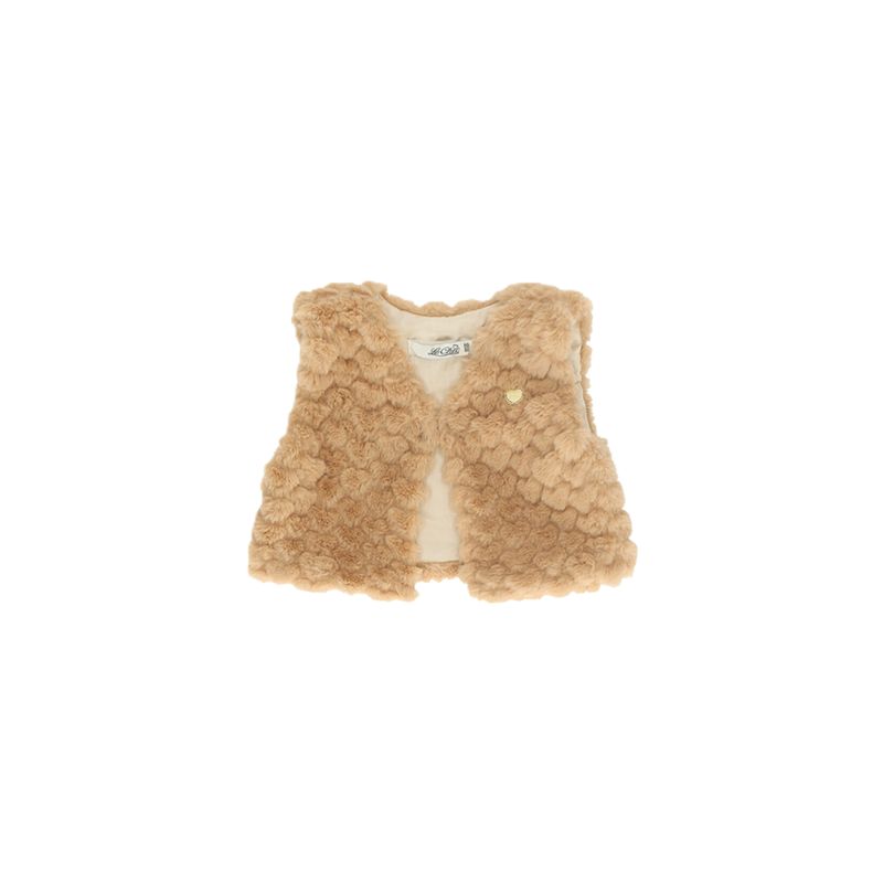Le Chic ELOISY heartshaped fur gilet