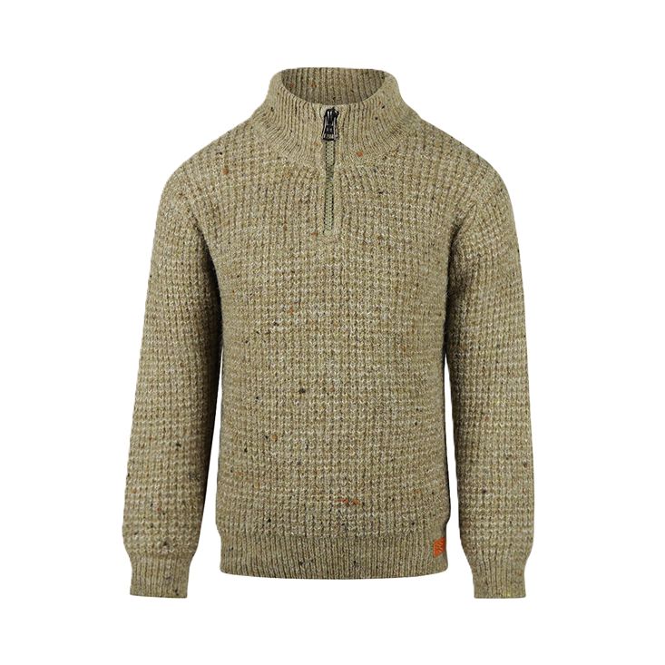 koko noko Sweater with collar Dusty green