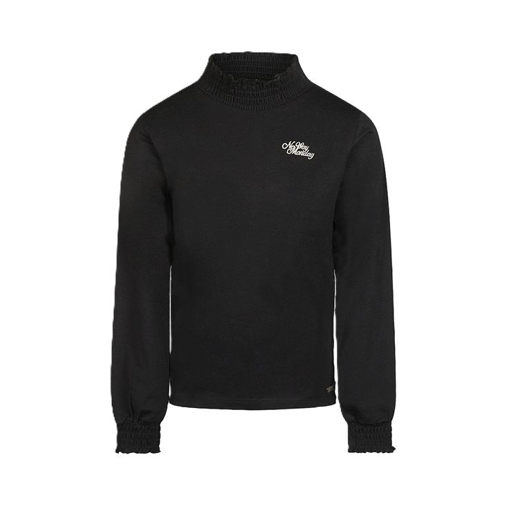 No Way Monday Meisjes T-shirt - Black