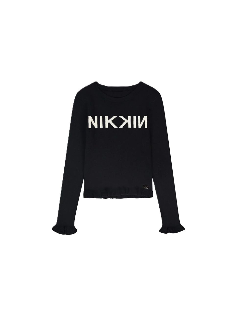 NIK&amp;NIK lana pullover Geribde trui met ruches