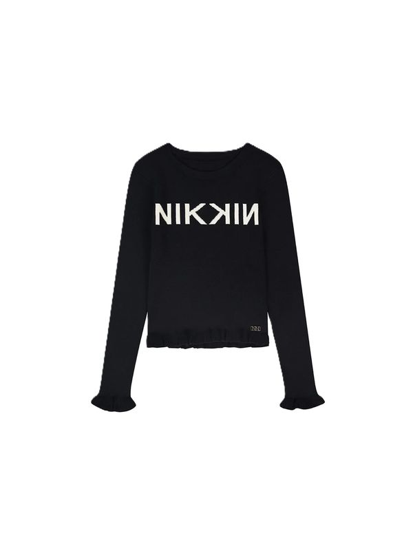 NIK&amp;NIK lana pullover Geribde trui met ruches