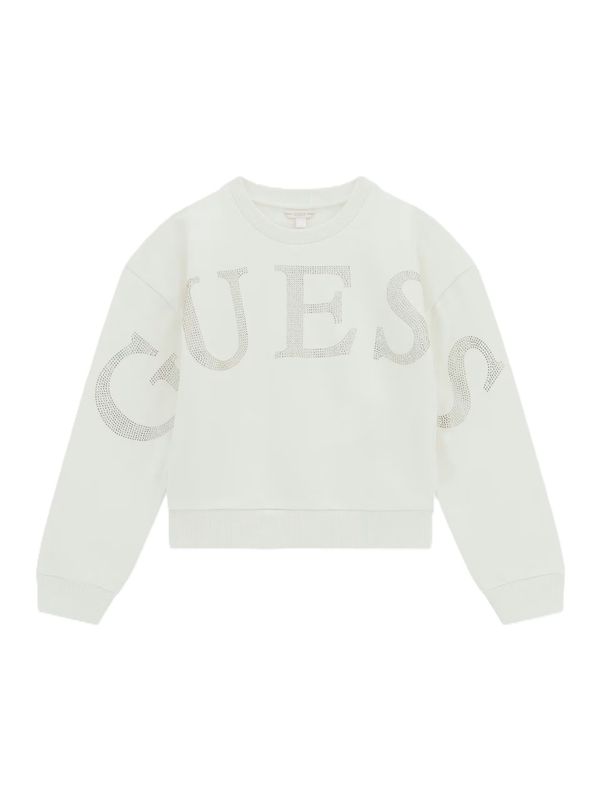 Guess Sportief sweatshirt met strass withe