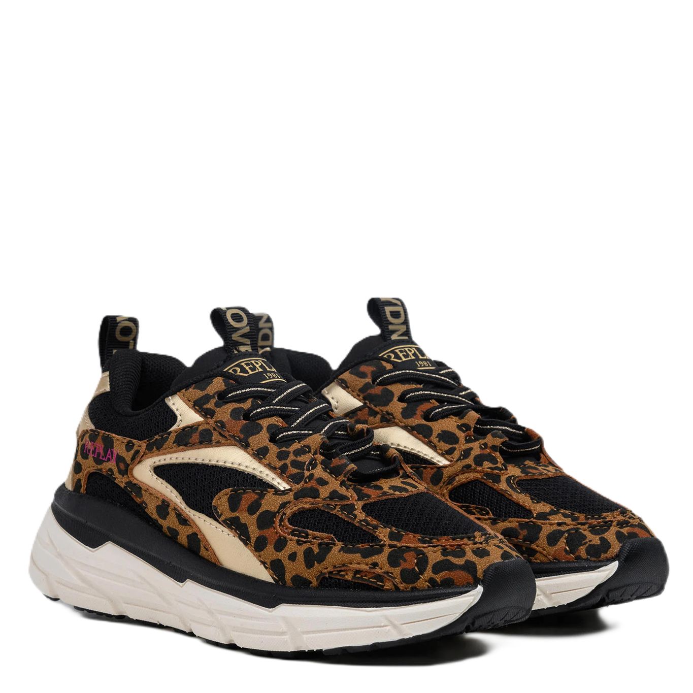 Replay Christal JR girl 7 chunky sneakers met panterprint