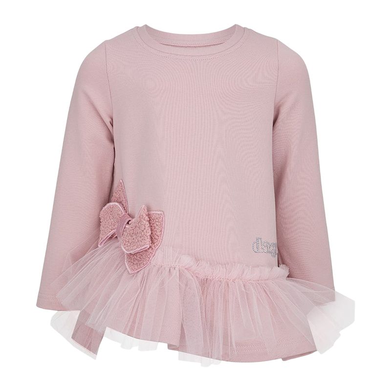 Daga ruffel tunic pink